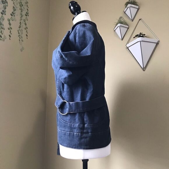 Jessica Dark Denim Bomber Jacket - Picture 4 of 6